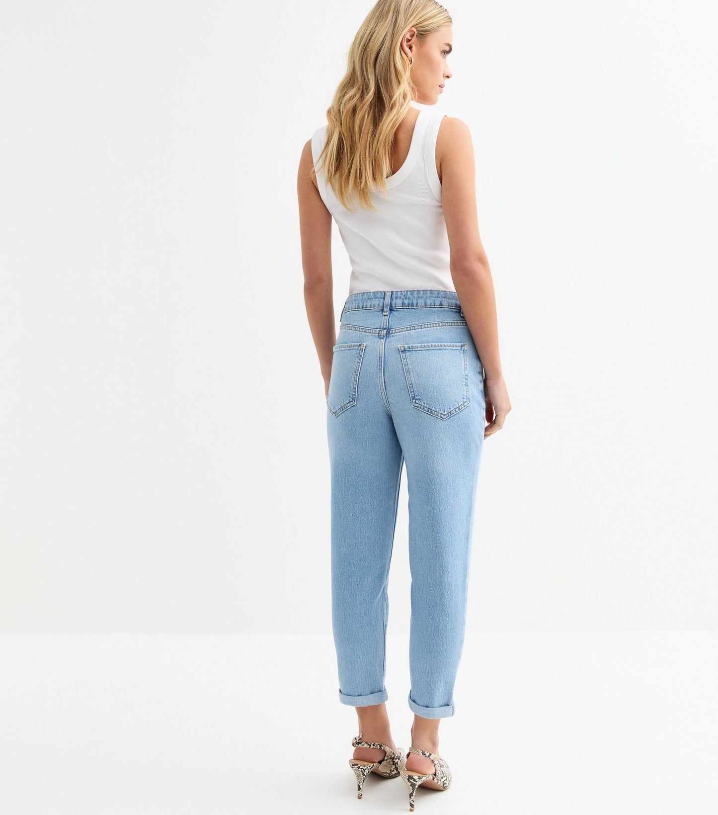 Petite Light Blue Mom jeans - New Look