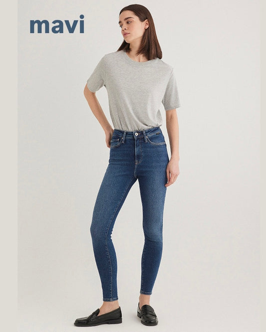 Serenay Dark Gold Shape Super Skinny Jean Pants - Mavi