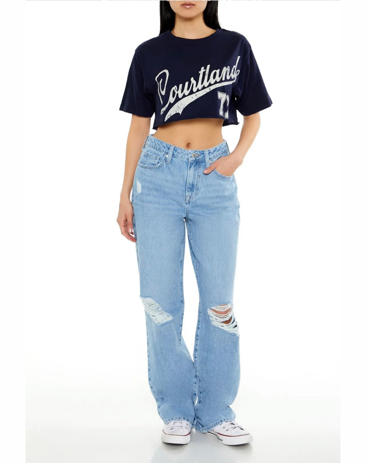 Premium Destroyed 90s-Fit Straight Jeans - Croos jeans