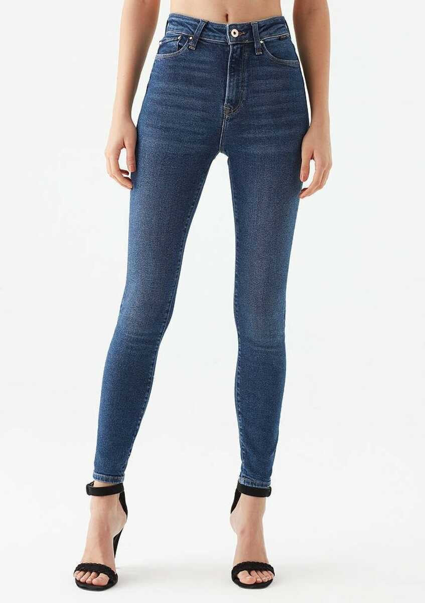 Serenay Dark Gold Shape Super Skinny Jean Pants - Mavi