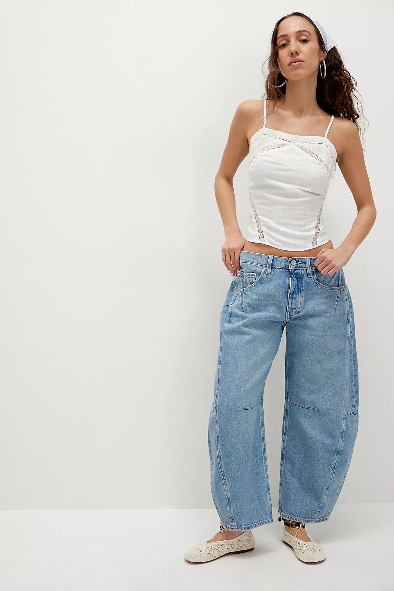 Free People - CRVY Venus Barrel leans - we the free