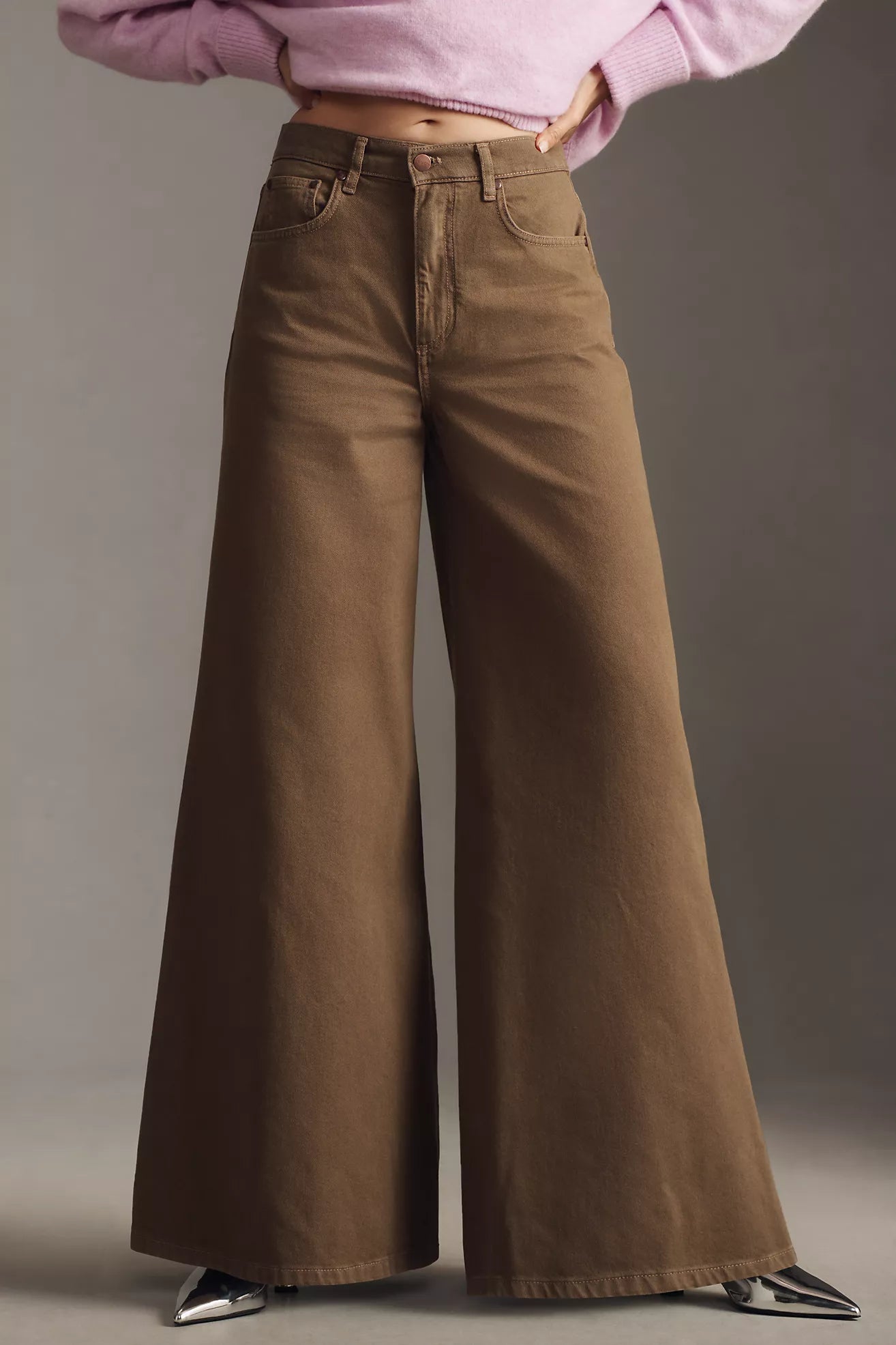 Pilcro - High-Rise SUPER Wide-Leg Puddle Jeans
