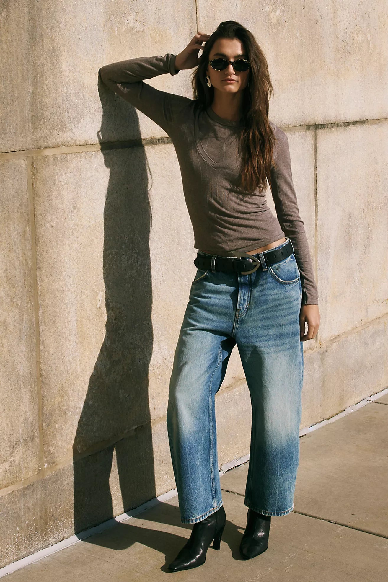 Deep Trance Dropped Boyfriend Jeans - we the free