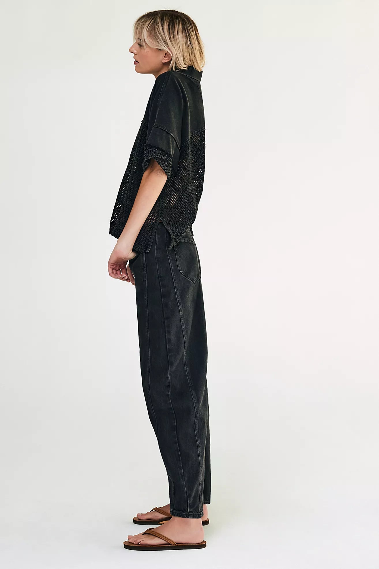 Free People - We The Free Good Luck Mid-Rise Barrel Jeans