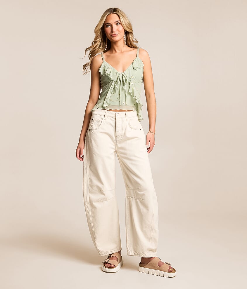 Free People - We The Free Good Luck Mid-Rise Barrel Jeans