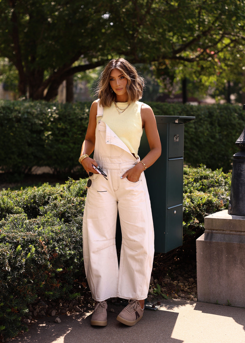 Free People - We The Free Good Luck Barrel Overalls