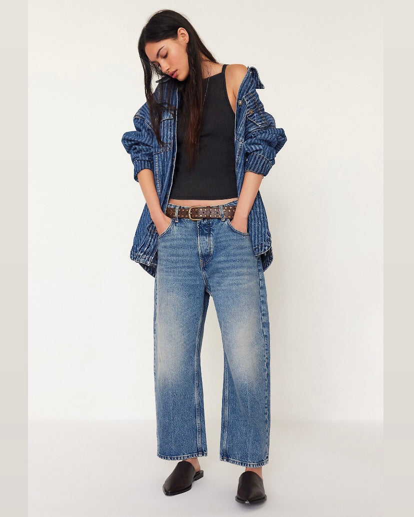 Deep Trance Dropped Boyfriend Jeans - we the free