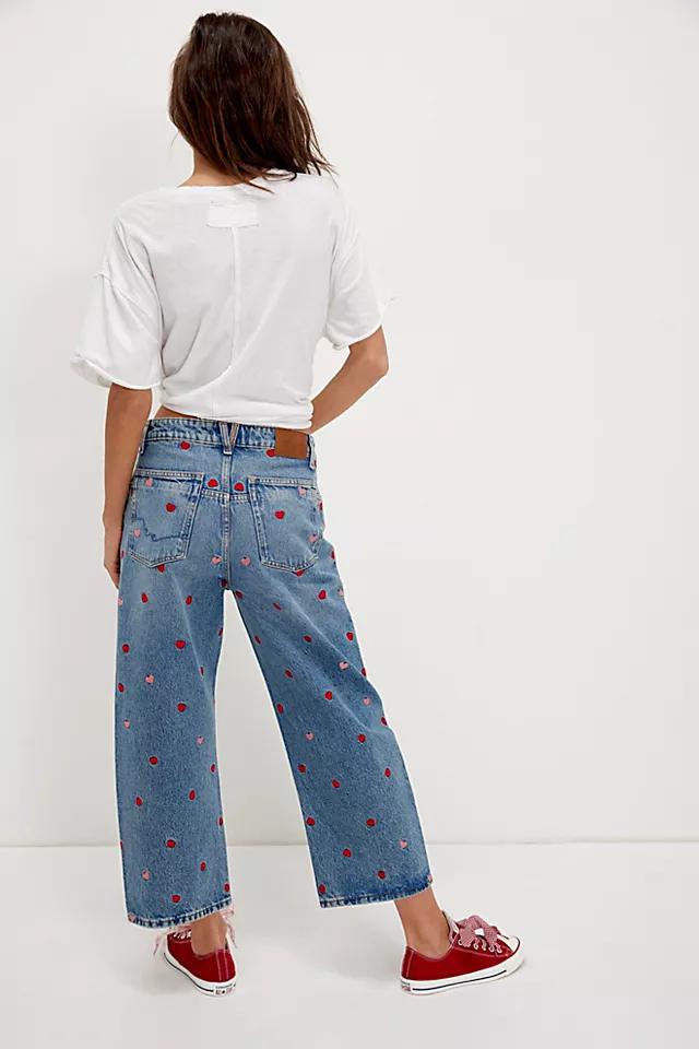 Free People - Deep Trance Embroidered Dropped Boyfriend leans - We The Free