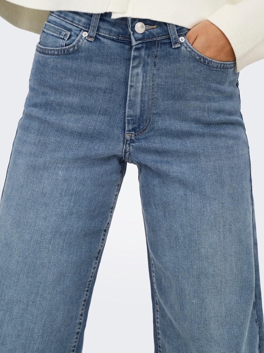 ONLMADISON HIGH WAIST WIDE LEG FIT JEANS - ONLY