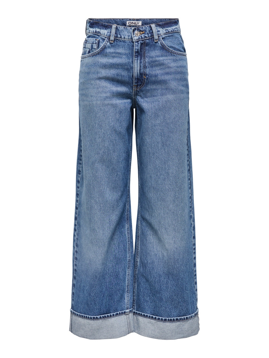 ONLHOPE HIGH WAIST WIDE LEG FIT JEANS - ONLY