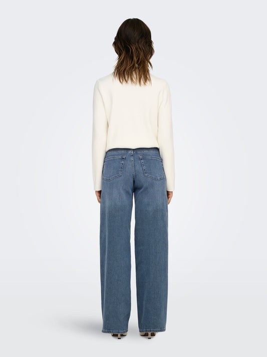ONLMADISON HIGH WAIST WIDE LEG FIT JEANS - ONLY