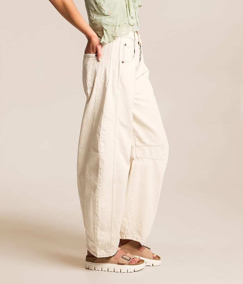 Free People - We The Free Good Luck Mid-Rise Barrel Jeans
