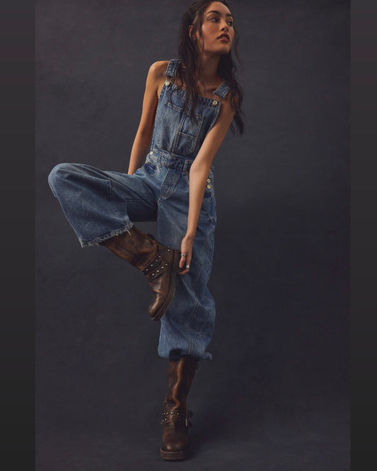 Free People - We The Free Good Luck Barrel Overalls