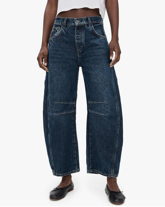 Free People - We The Free Good Luck Mid-Rise Barrel Jeans