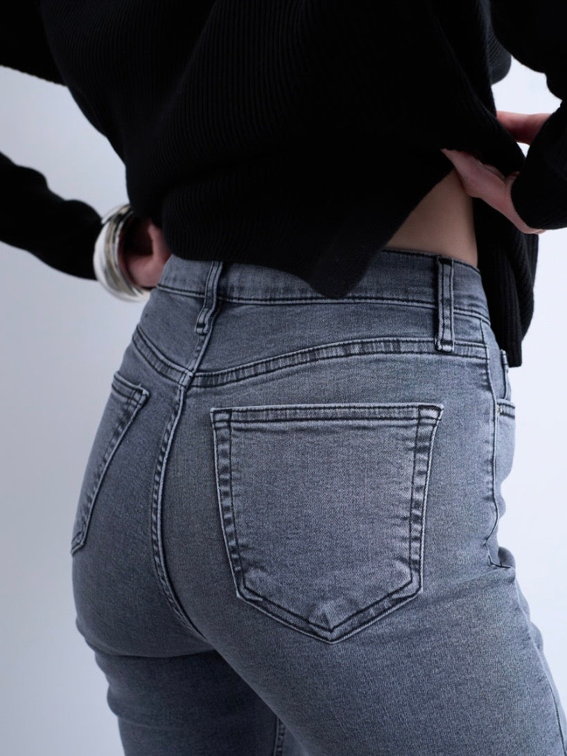 Topshop Jamie high rise skinny jean in grey