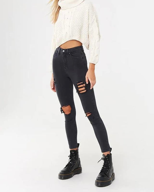 Super High-Rise Curvy Jeans
 - Forever21