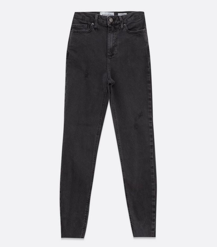 Ripped High Rise Skinny Jeans - New look