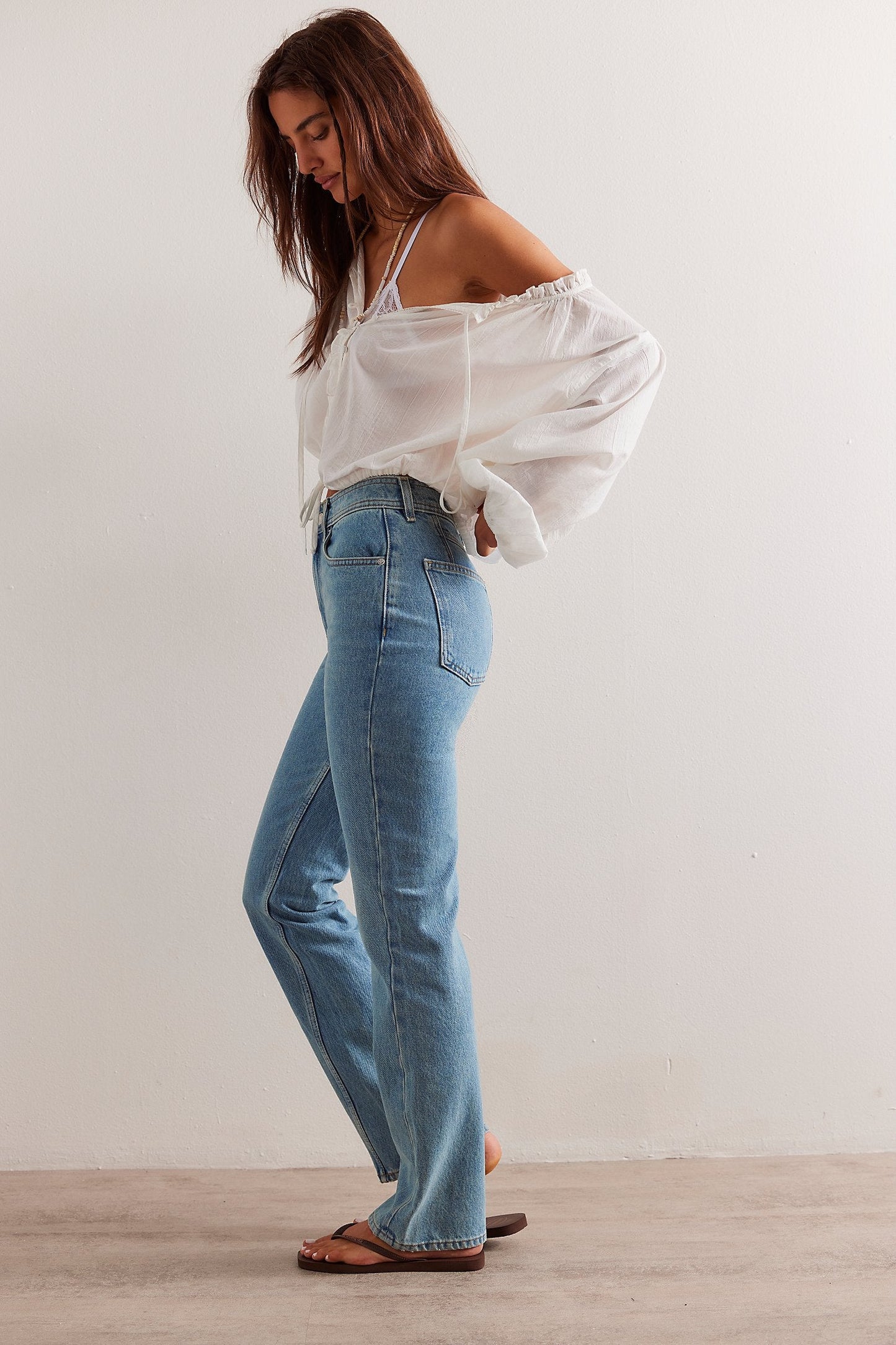XENA SLIM STRAIGHT JEANS - we the free