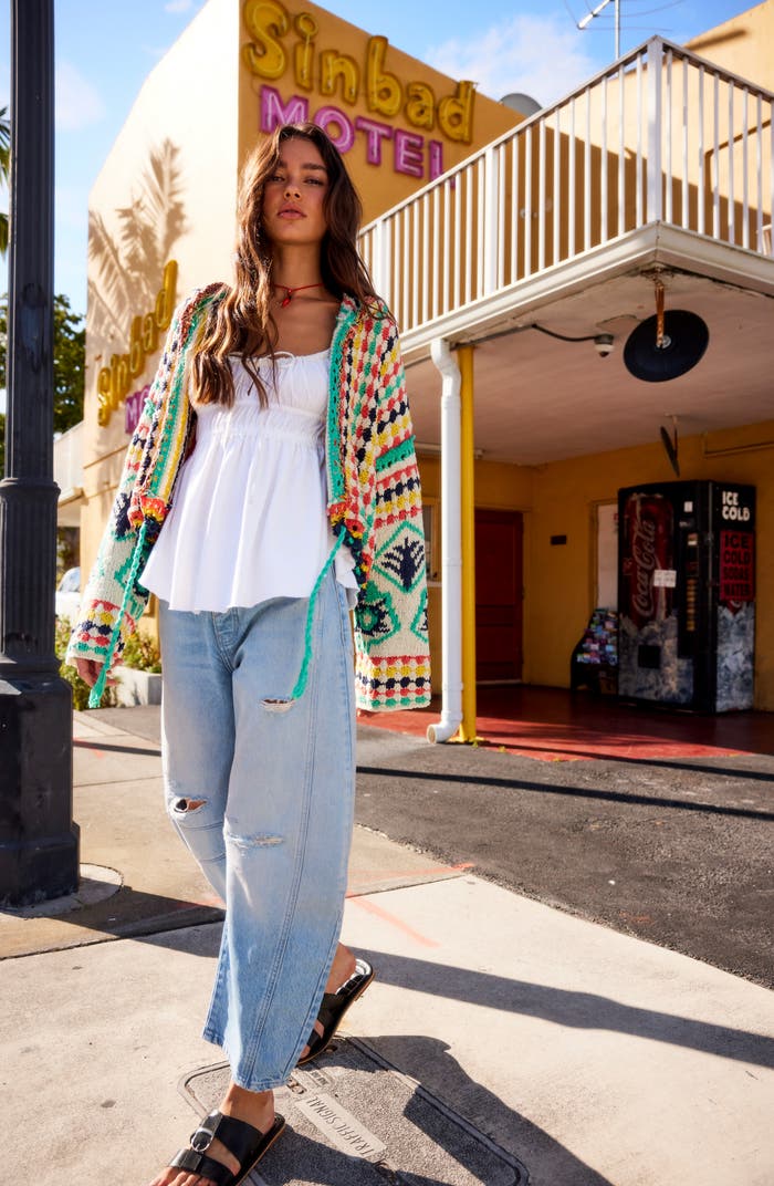 Free People - We The Free Good Luck Mid-Rise Barrel Jeans