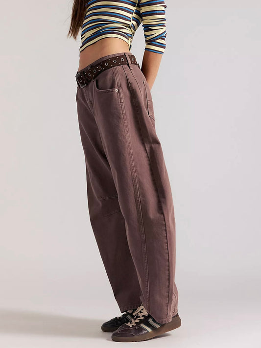 Free People - We The Free Good Luck Mid-Rise Barrel Jeans