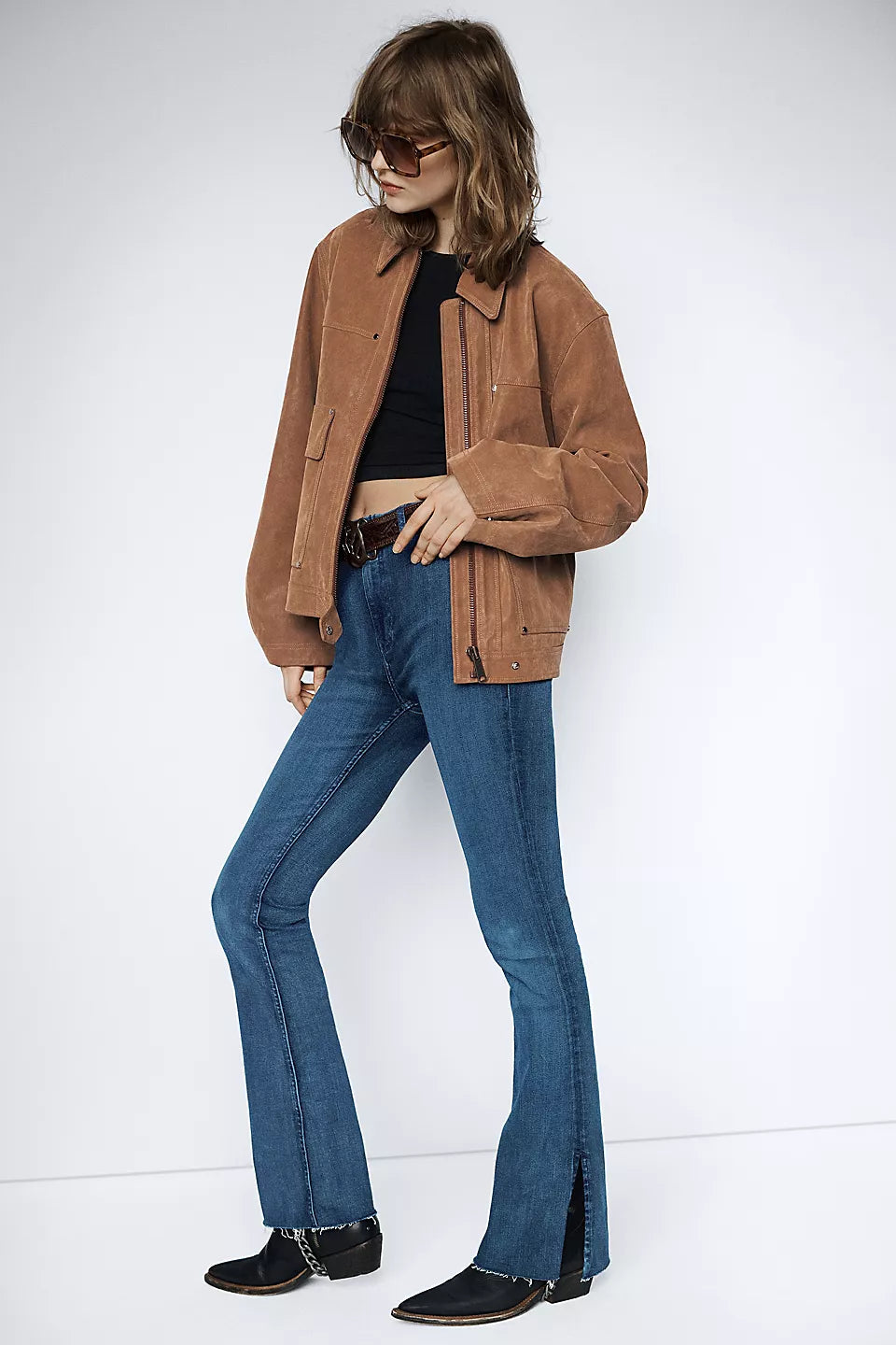 Level Up Slit Flare Jean - we the free