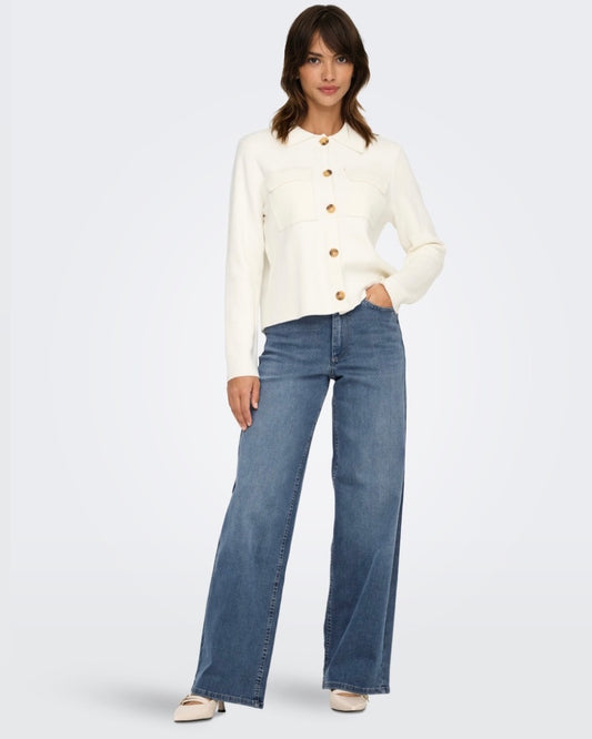 ONLMADISON HIGH WAIST WIDE LEG FIT JEANS - ONLY