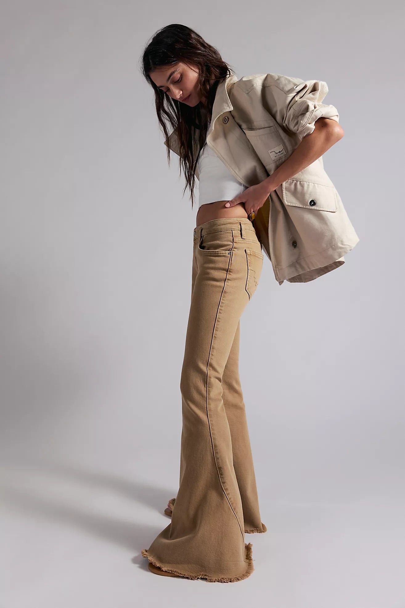 Free People - We The Free Emre Low-Rise Flare Jeans