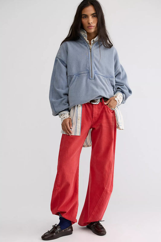 Free People - We The Free Fable Low-Rise Twisted Bowed Jeans