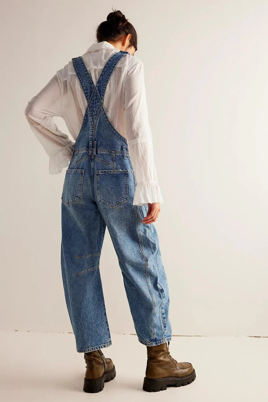 Free People - We The Free Good Luck Barrel Overalls