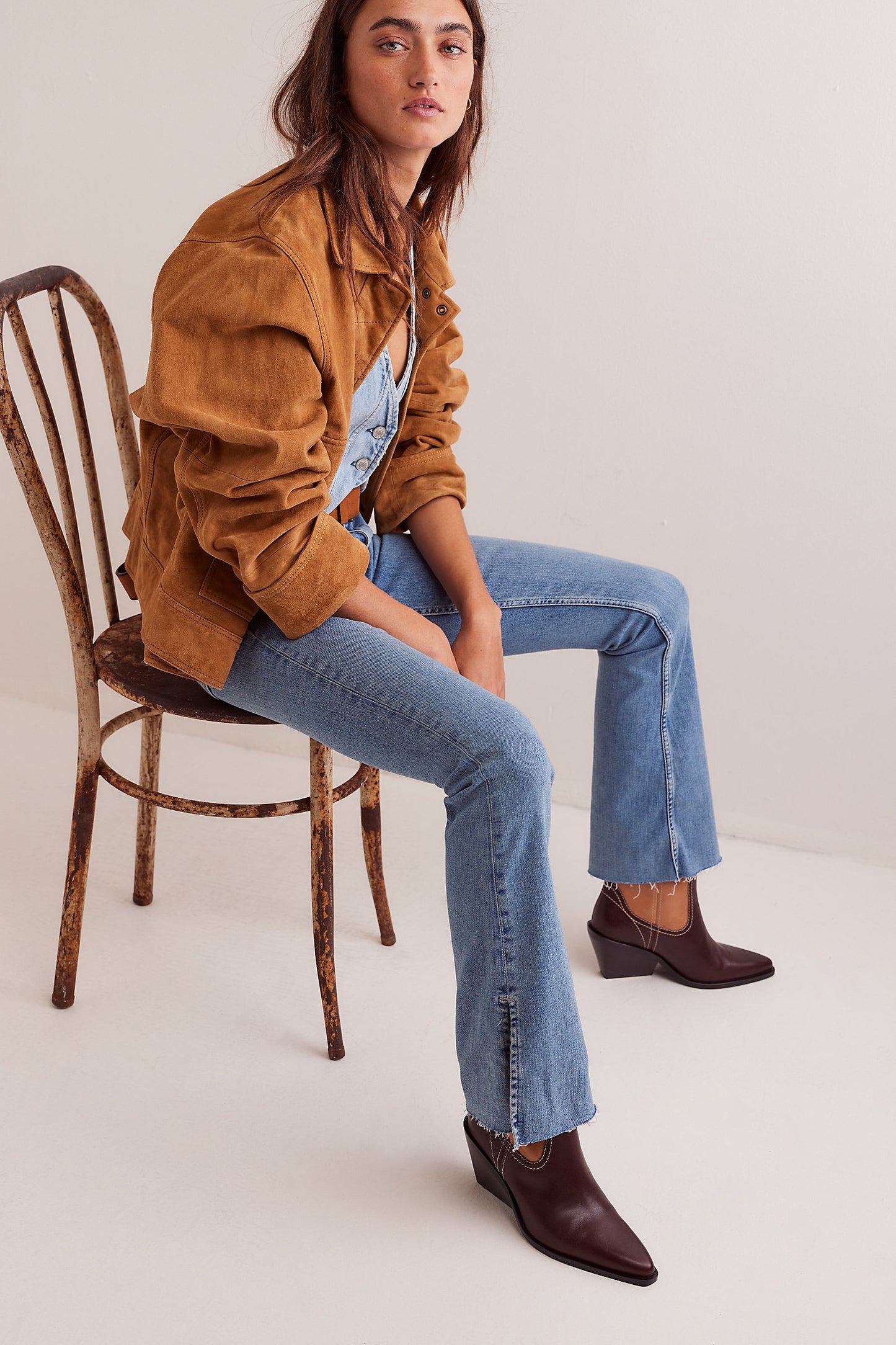 Level Up Slit Flare Jean - we the free
