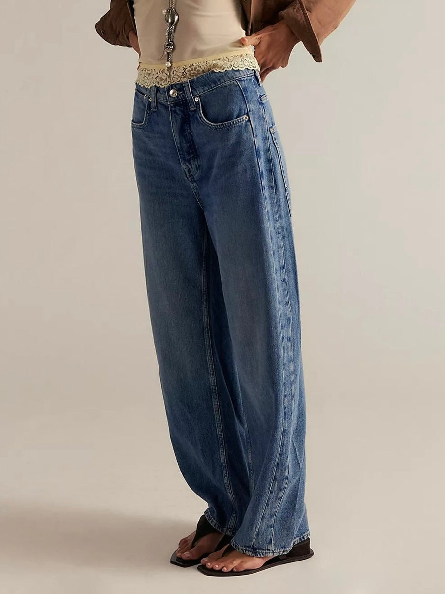 Free People - We The Free Truro Baggy Puddle Jeans