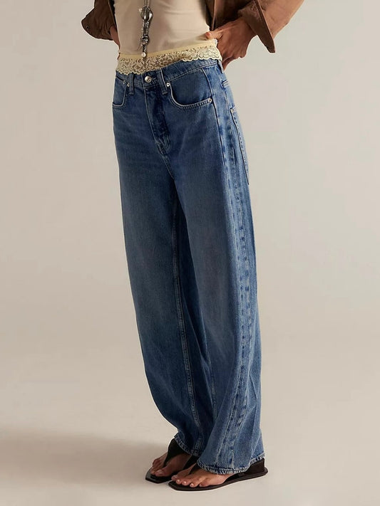 Free People - We The Free Truro Baggy Puddle Jeans