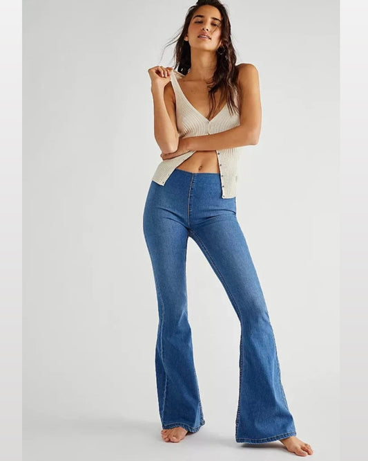 Free people - We The Free Penny Pull-On Flare Jeans