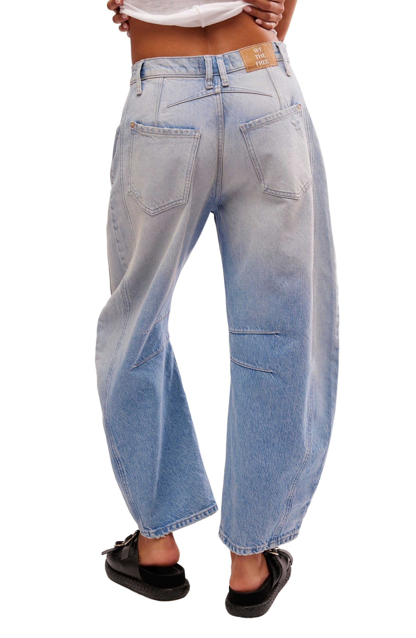 Free People - We The Free Good Luck Mid-Rise Barrel Jeans