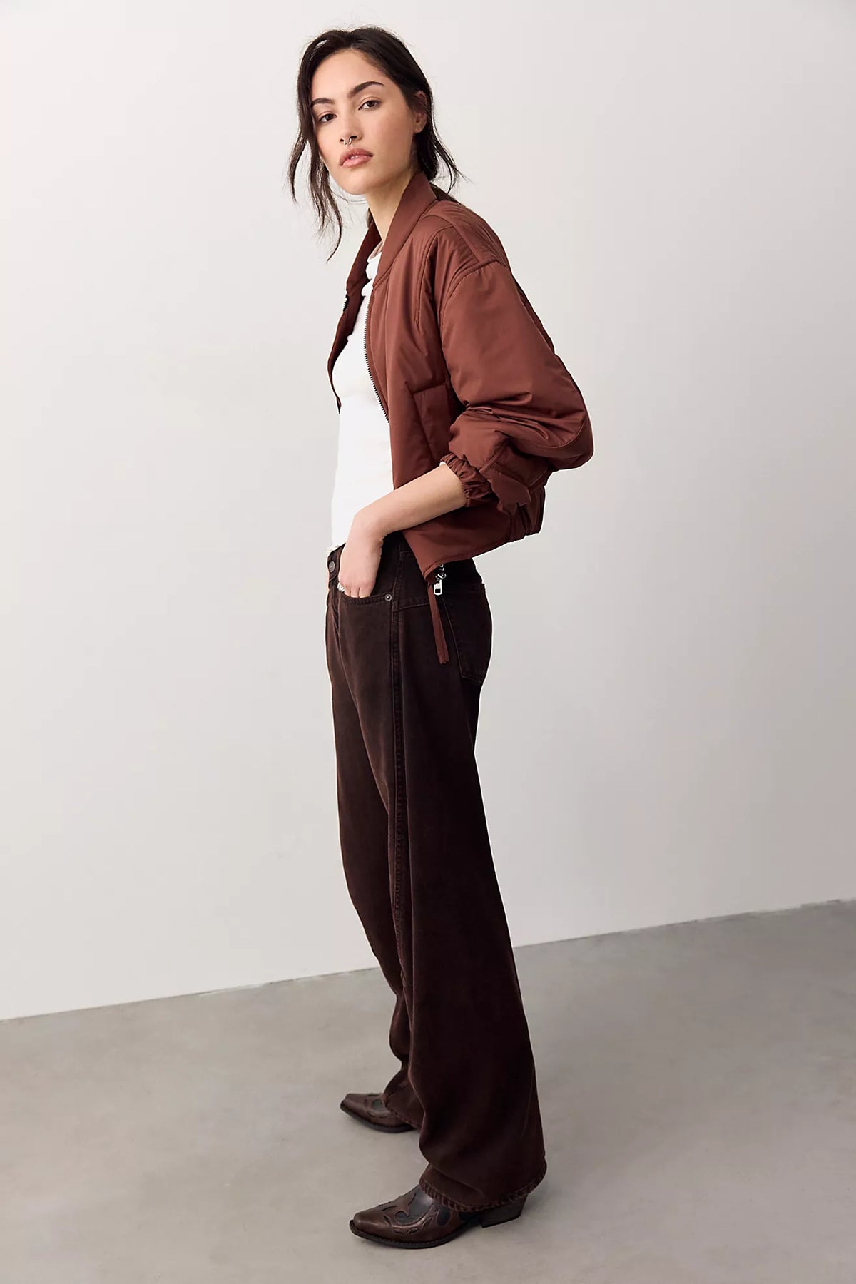 Free People - We The Free Fable Low-Rise Twisted Bowed Jeans