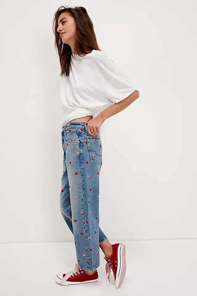 Free People - Deep Trance Embroidered Dropped Boyfriend leans - We The Free