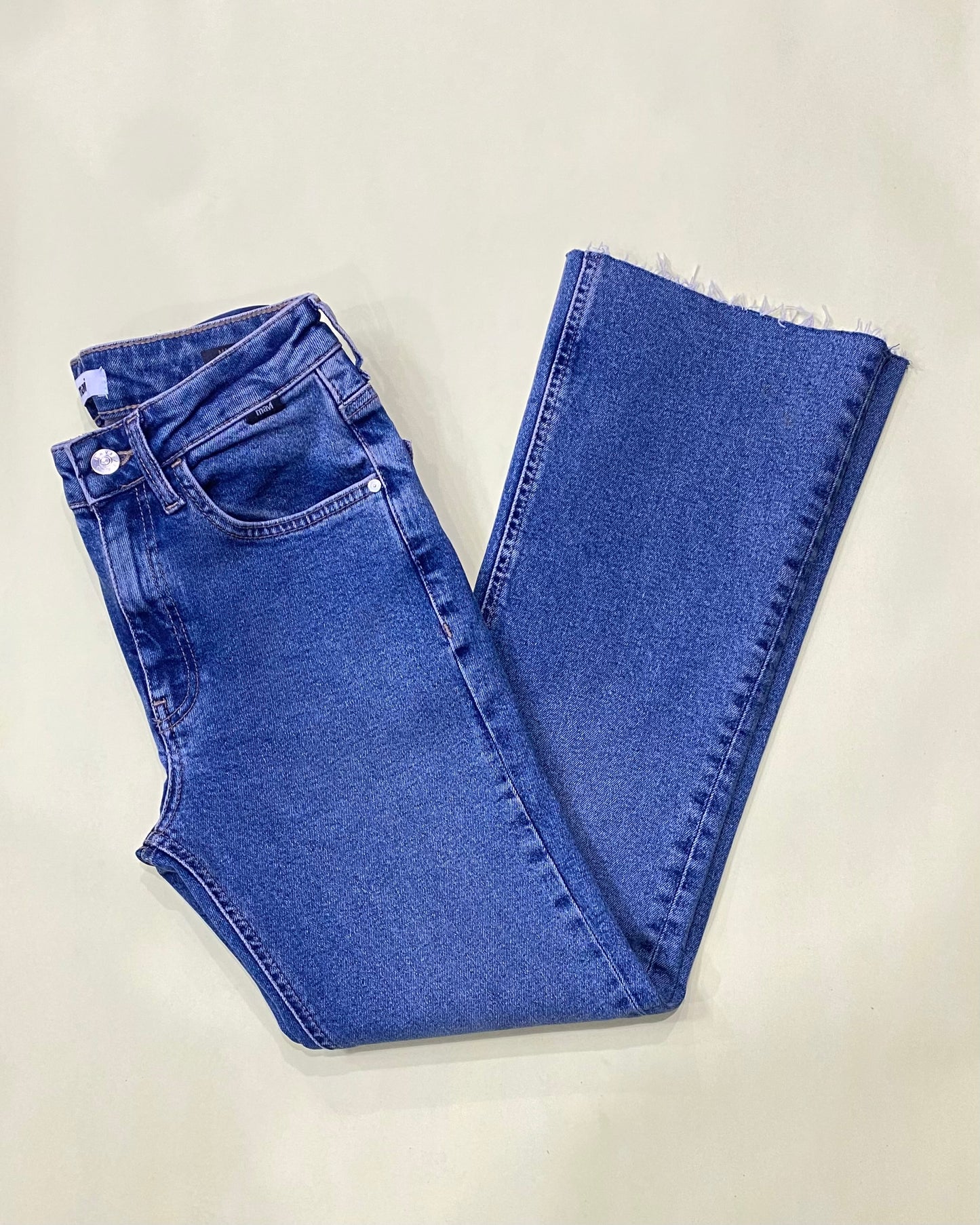 Maria Flare Jeans Mid Rise | Mid Brushed Flex Bright Blue - Mavi