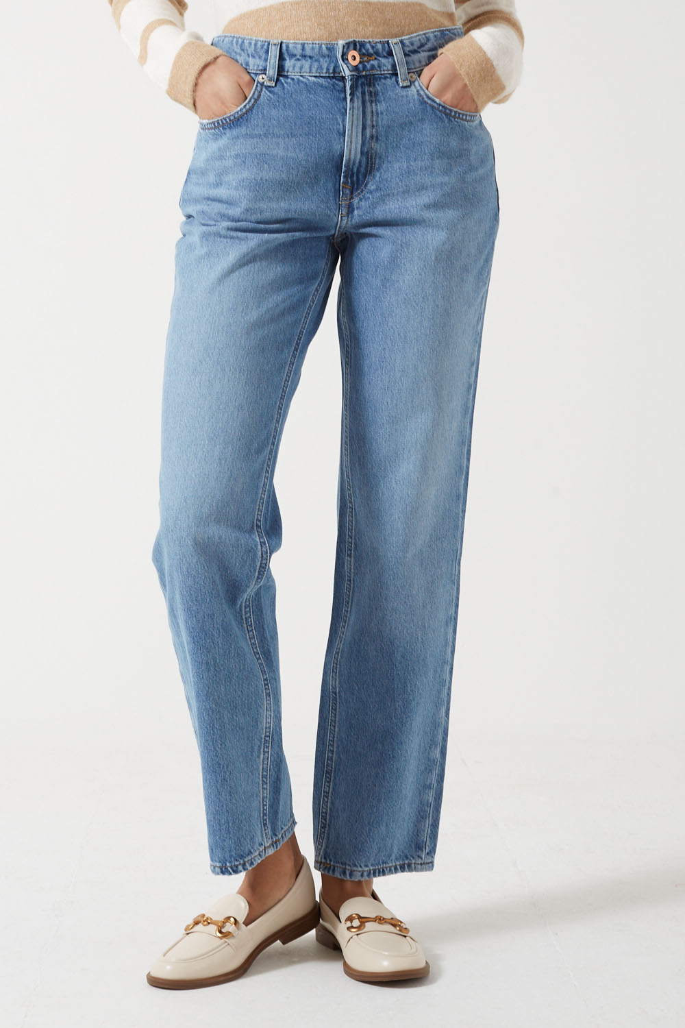ONLJACI MID WAIST STRAIGHT FIT - only