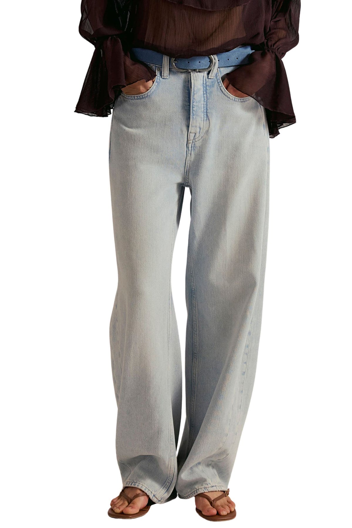 Free People - We The Free Truro Baggy Puddle Jeans