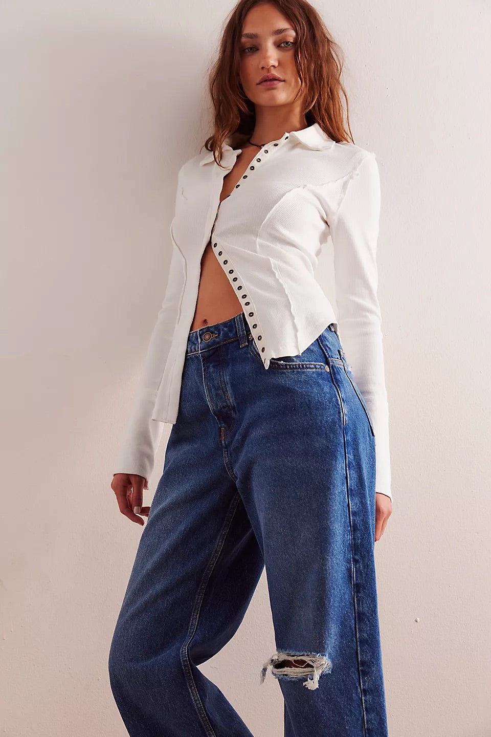 Deep Trance Dropped Boyfriend Jeans - we the free