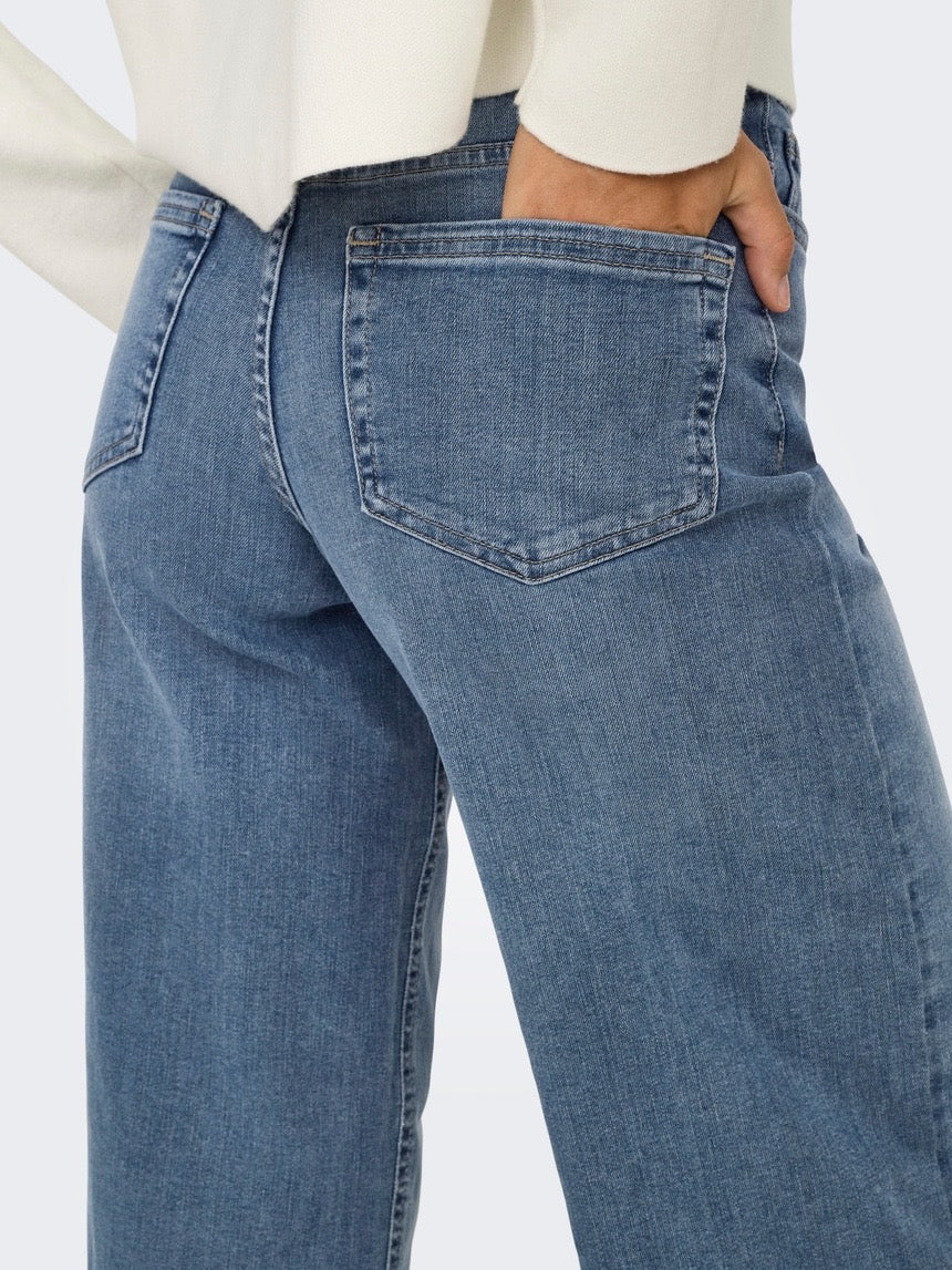 ONLMADISON HIGH WAIST WIDE LEG FIT JEANS - ONLY