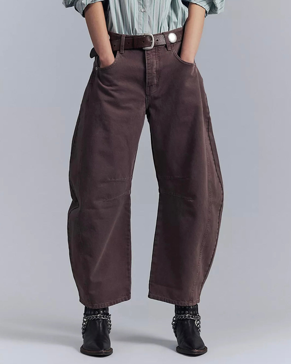 Free People - We The Free Good Luck Mid-Rise Barrel Jeans