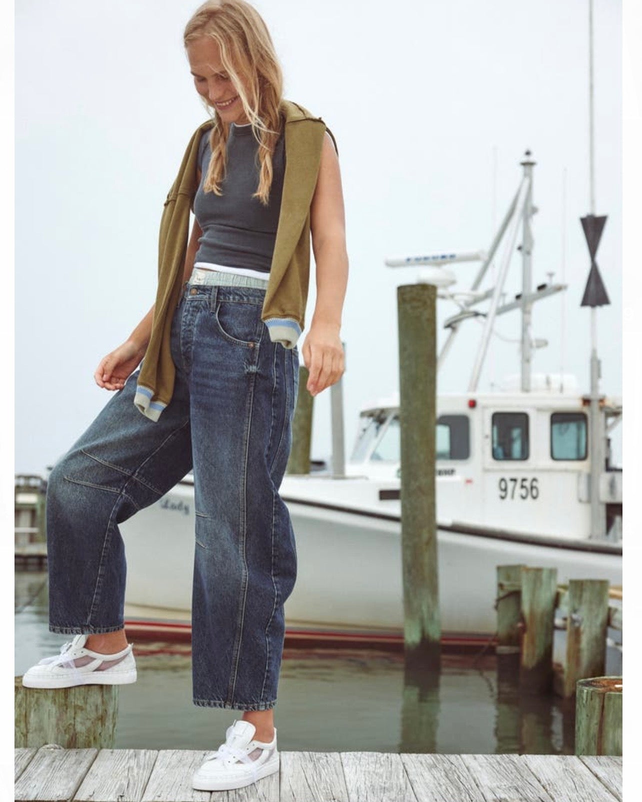 Free People - We The Free Good Luck Mid-Rise Barrel Jeans