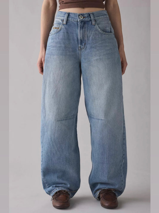 BDG Logan Buckle Baggy Barrel Jeans