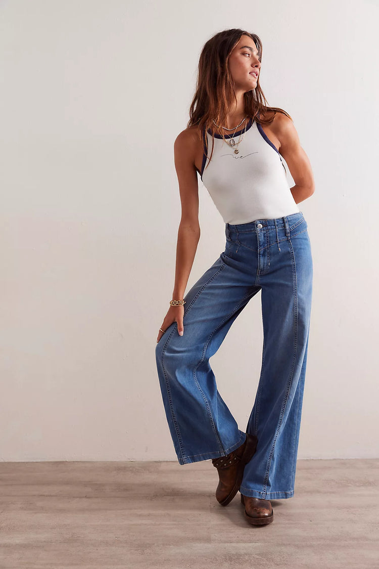 Free People - Libre Wide-Leg Jeans - we the free