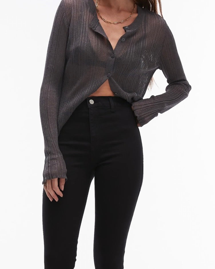Topshop - Joni high rise super skinny jean in black