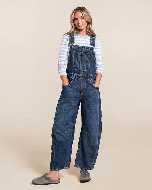 Free People - We The Free Good Luck Barrel Overalls