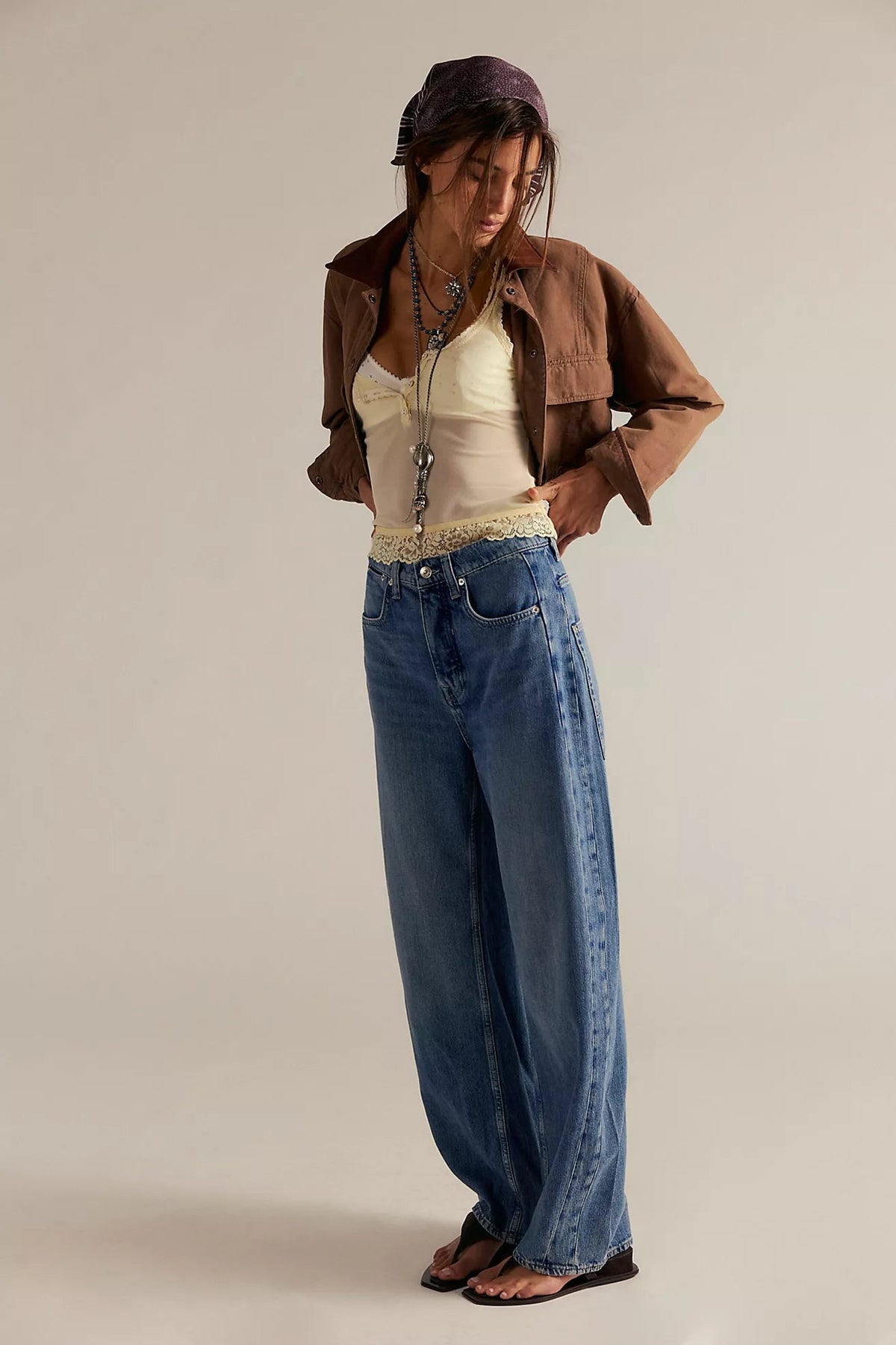 Free People - We The Free Truro Baggy Puddle Jeans