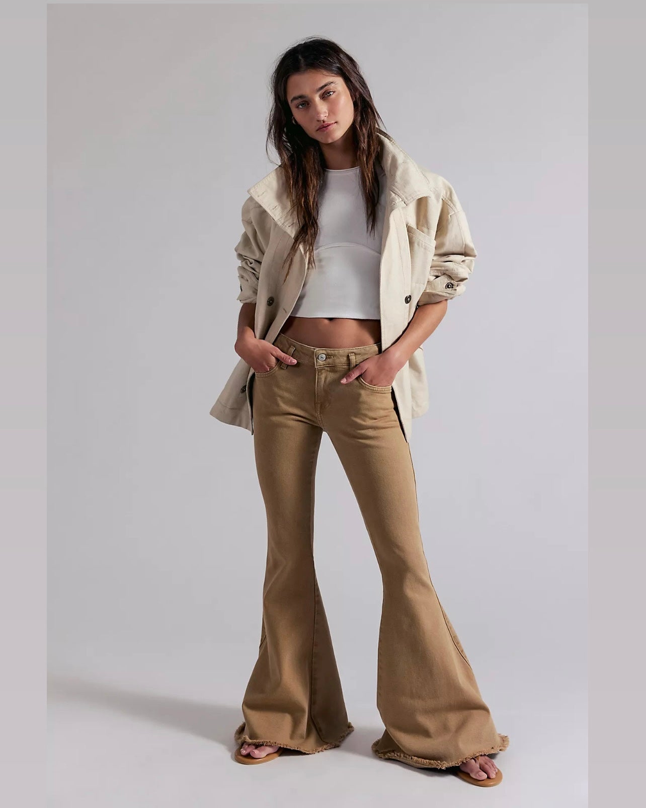 Free People - We The Free Emre Low-Rise Flare Jeans