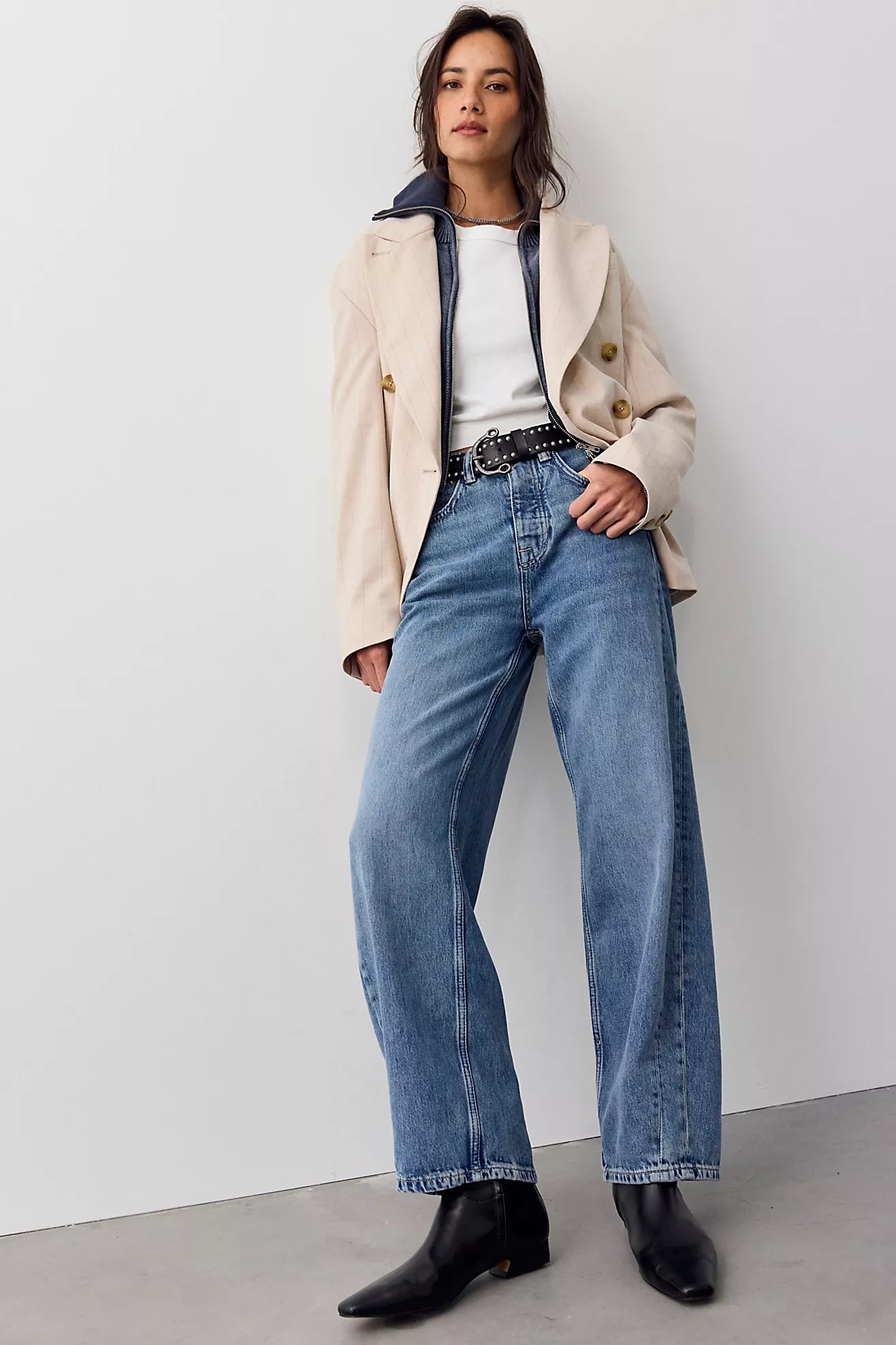 Free People - We The Free Truro Baggy Puddle Jeans